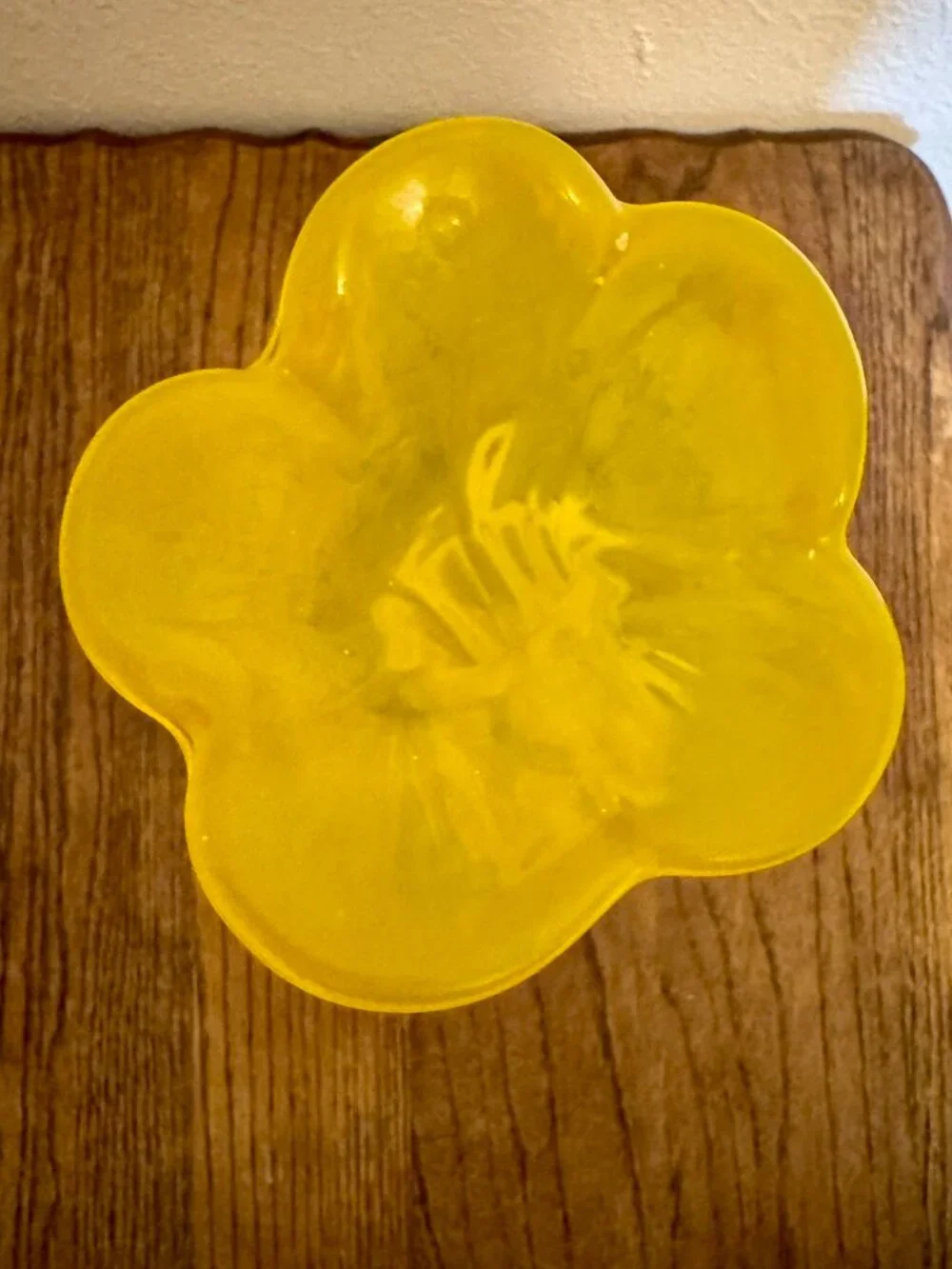 Vintage Yellow Flower Vase Margie's Garden MCM